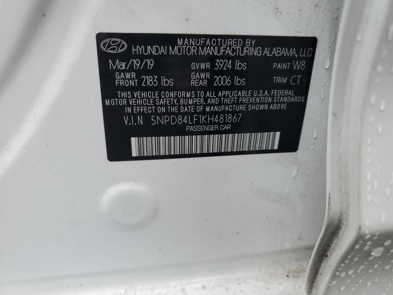 2019 HYUNDAI ELANTRA