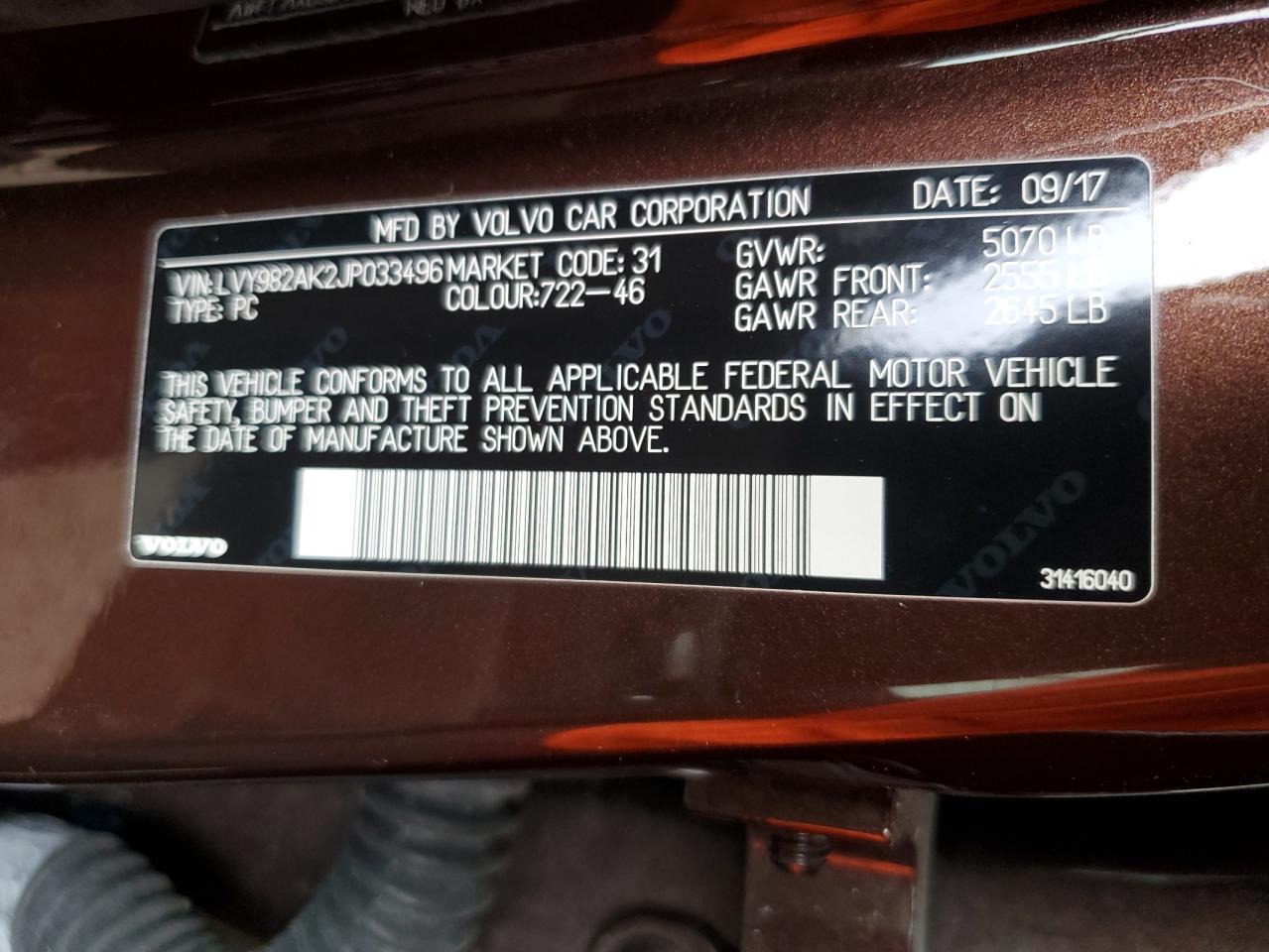 2018 VOLVO S90