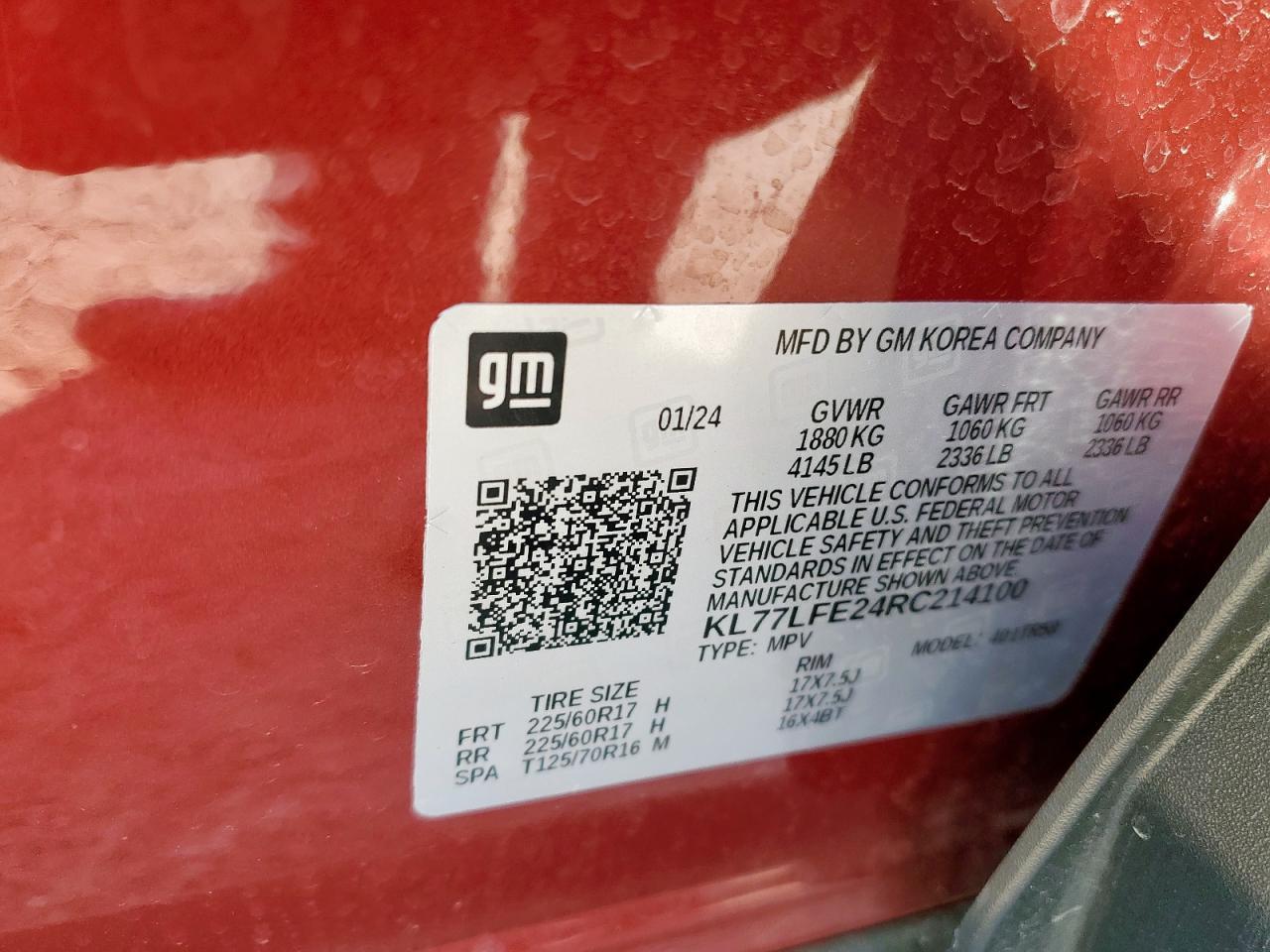 2024 CHEVROLET TRAX