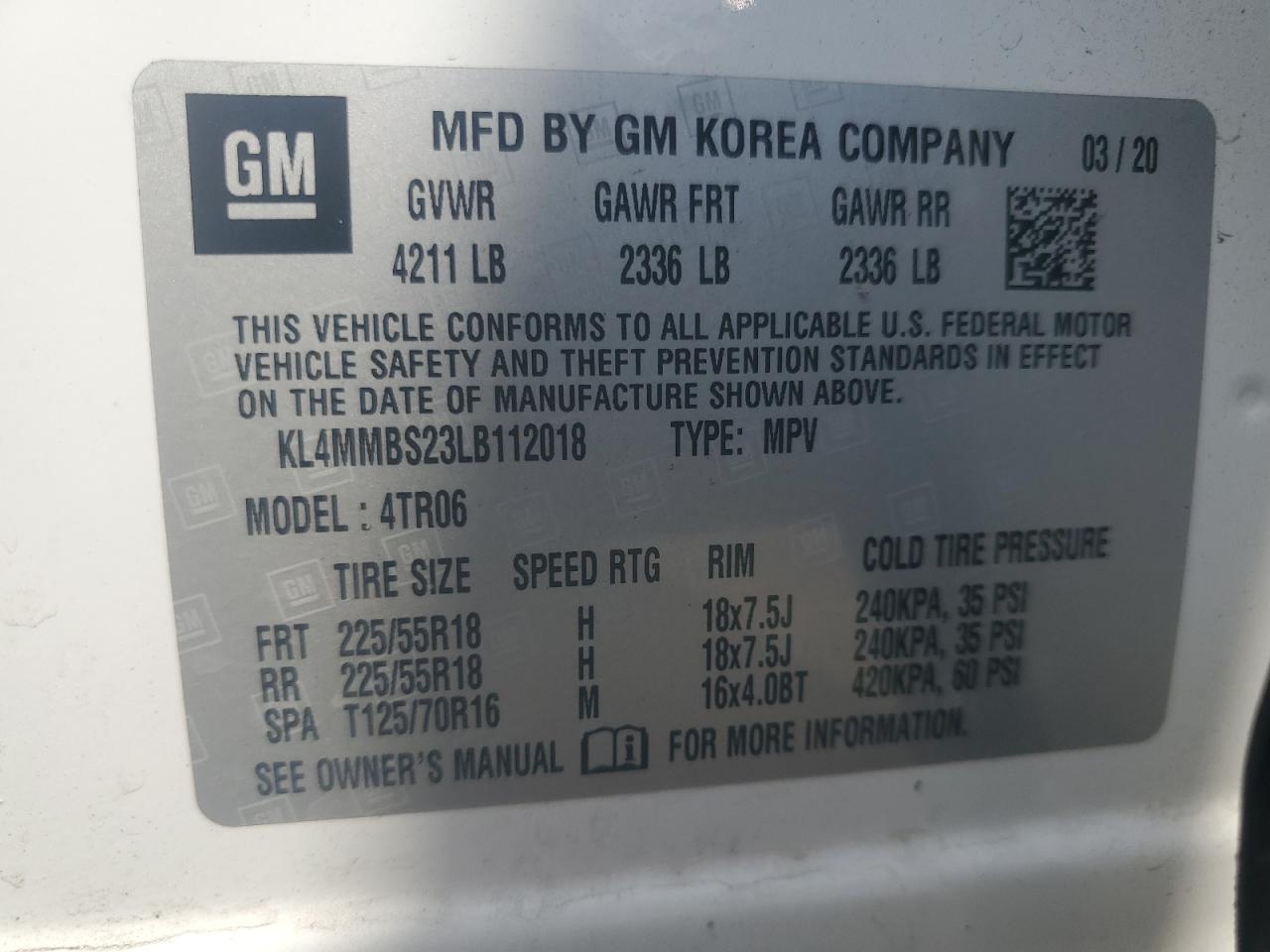 2020 BUICK Encore GX
