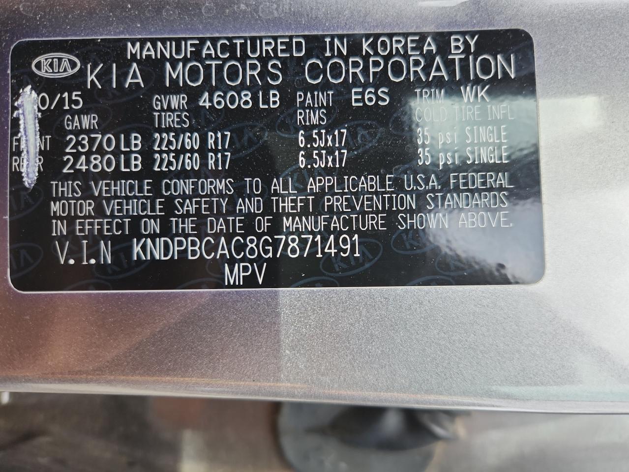 2016 KIA SPORTAGE