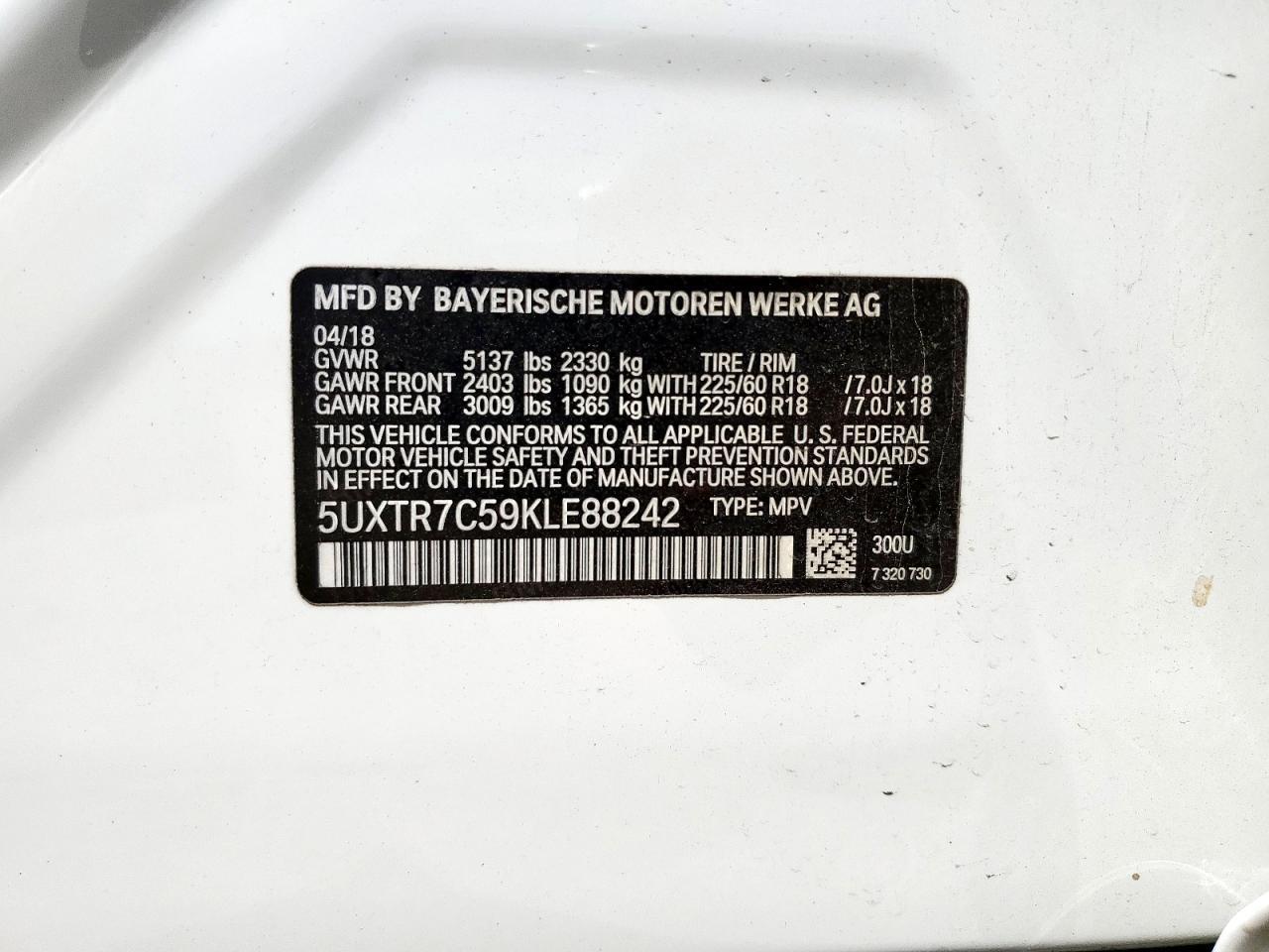 2019 BMW X3