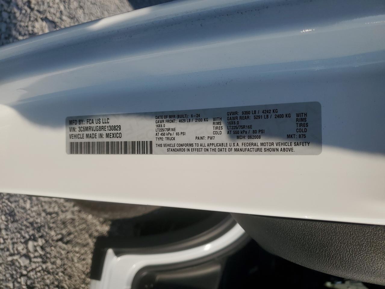 2024 RAM ProMaster 3500