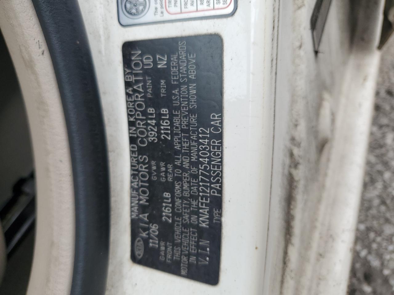2007 KIA Spectra