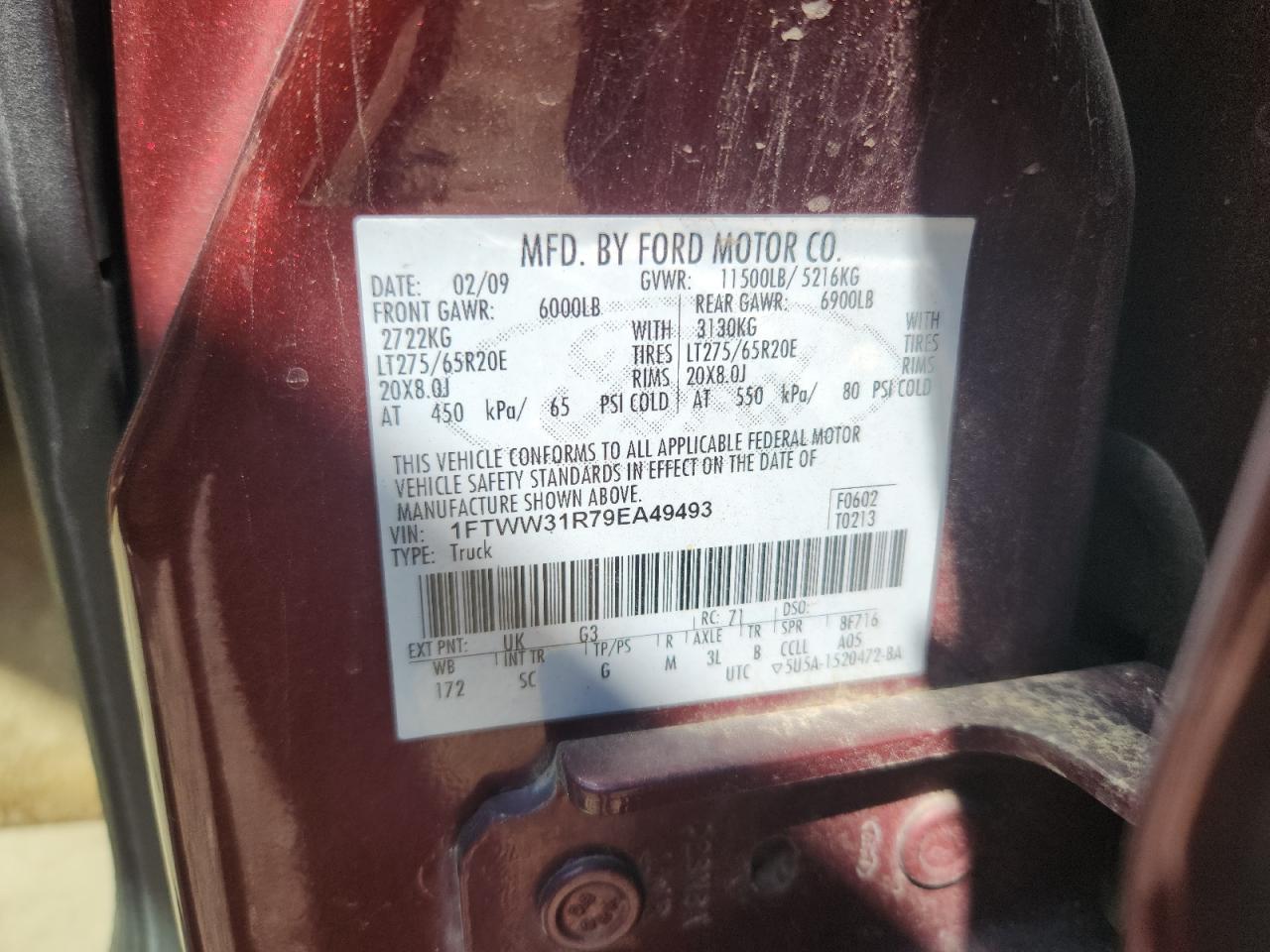 2009 FORD F-350