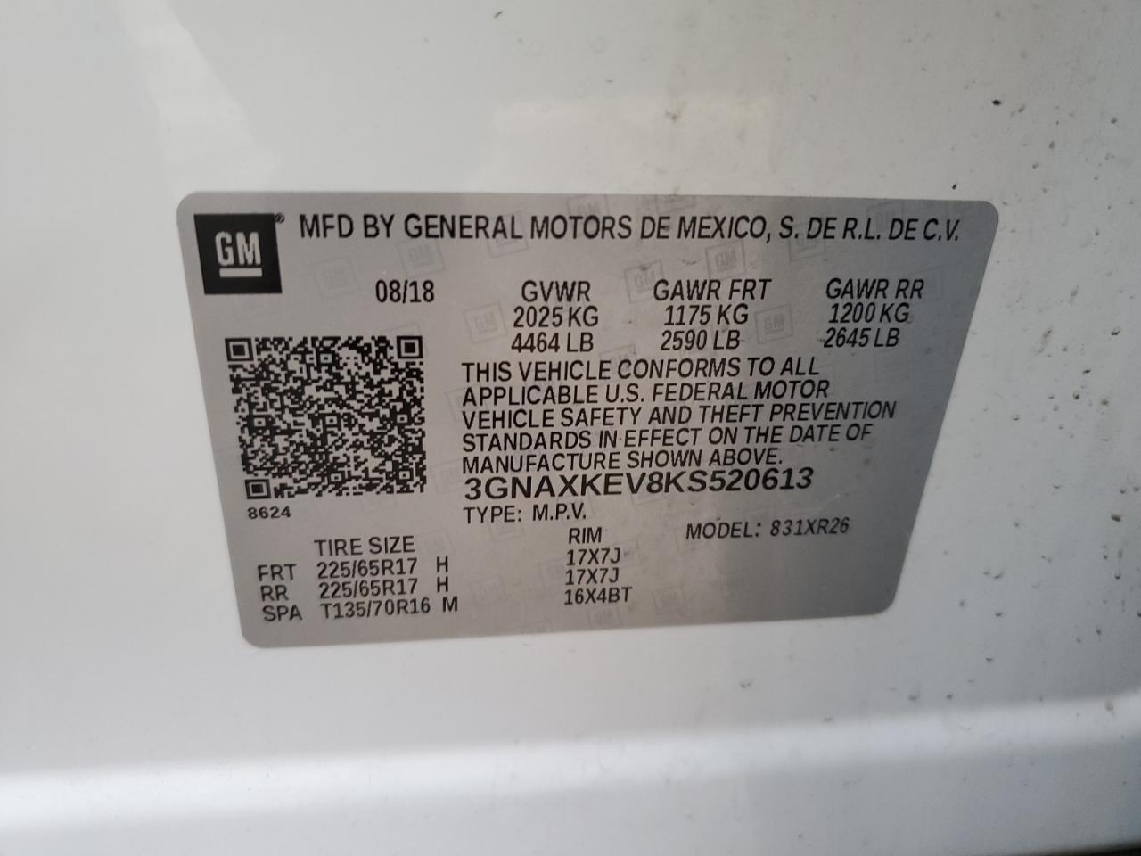 2019 CHEVROLET EQUINOX