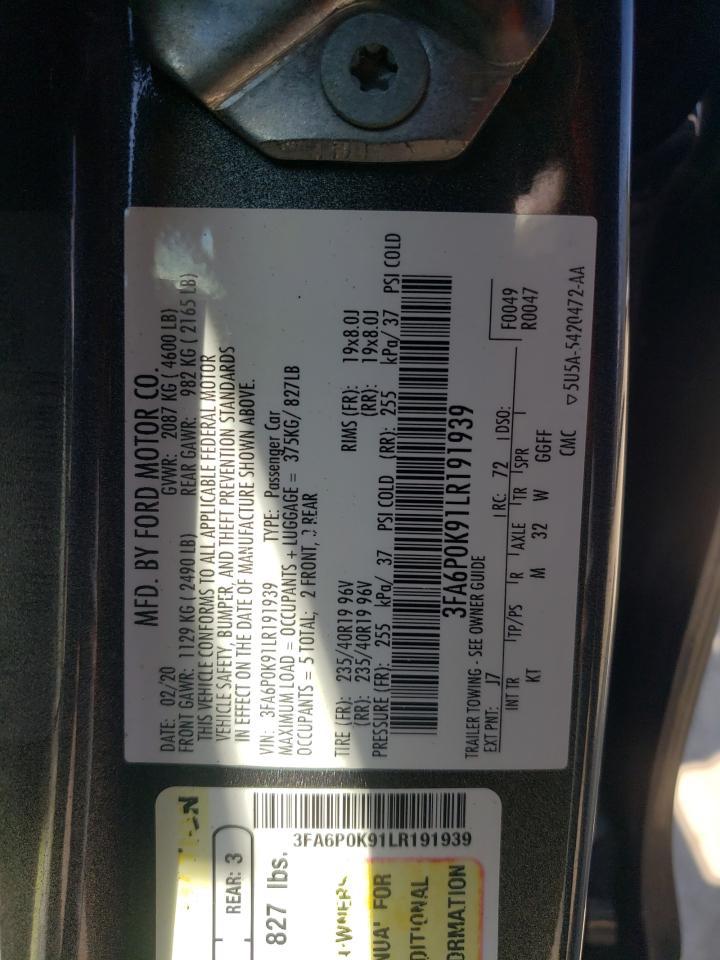 2020 FORD FUSION