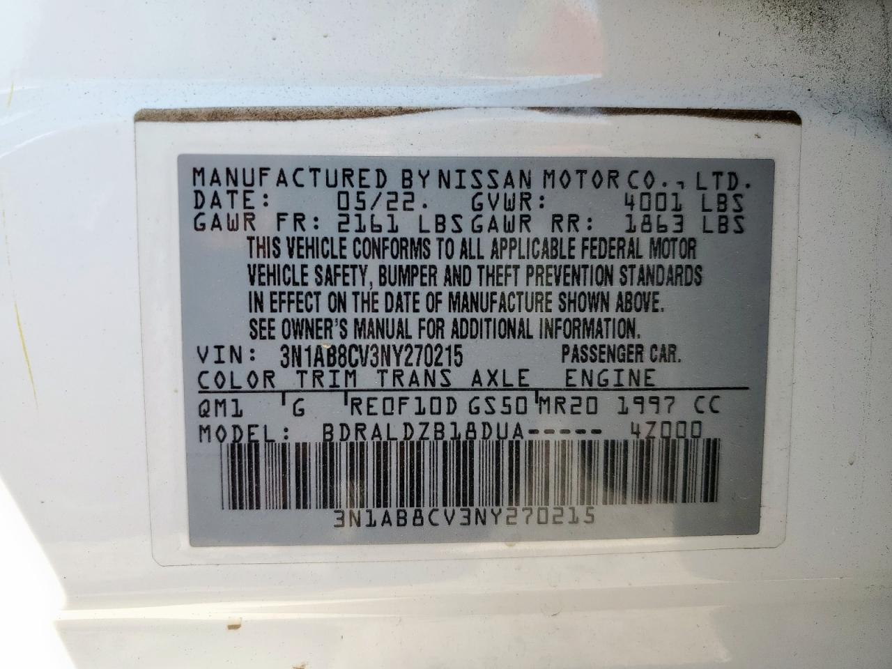 2022 NISSAN SENTRA