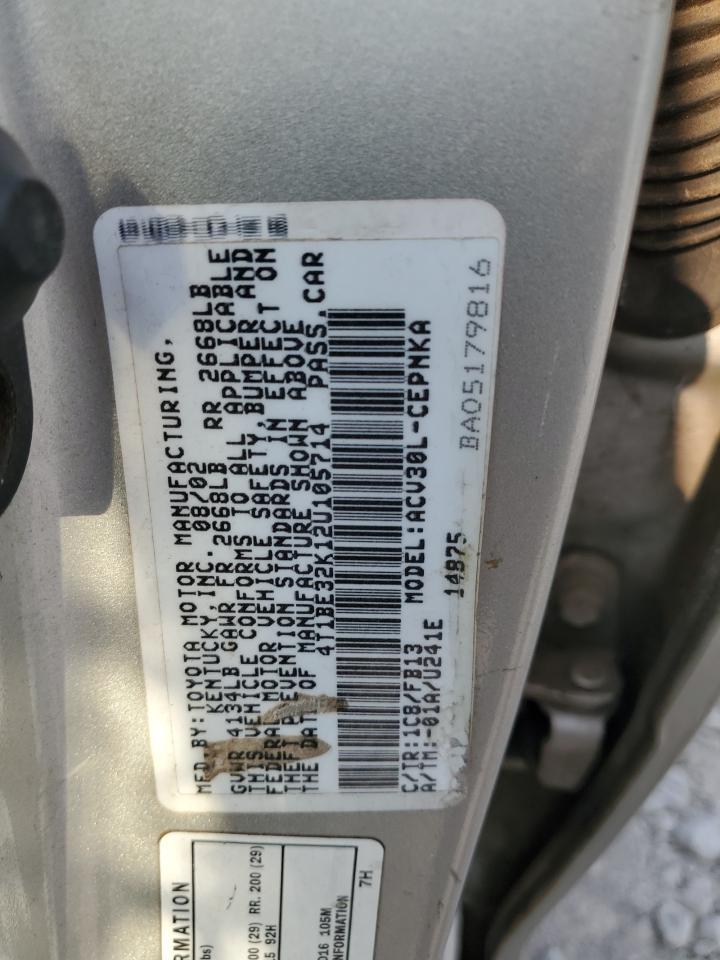2002 TOYOTA CAMRY
