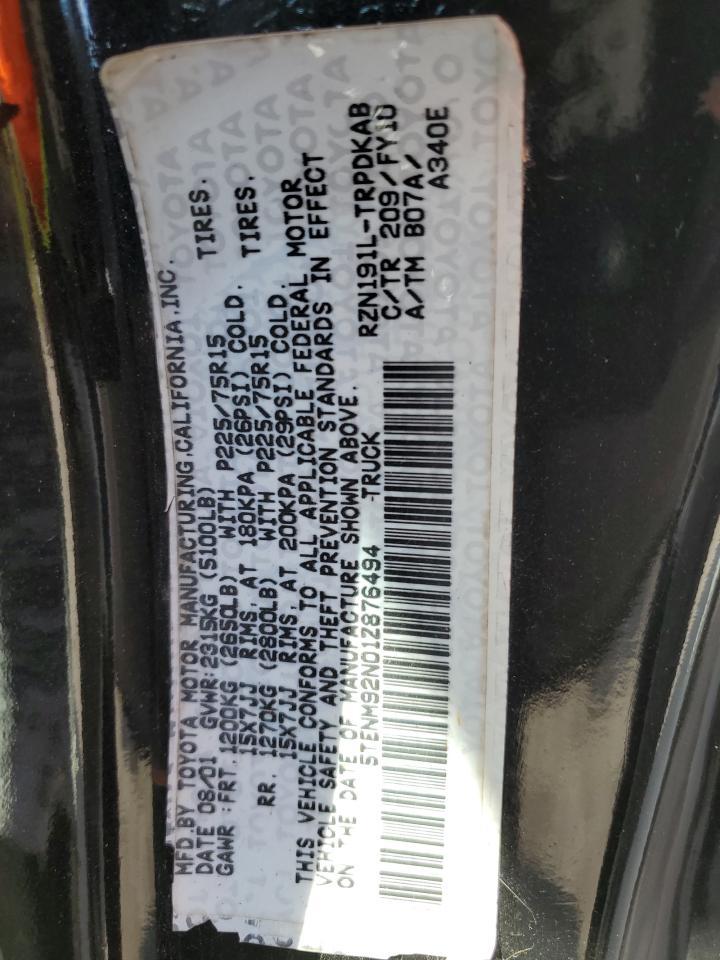 2001 TOYOTA TACOMA