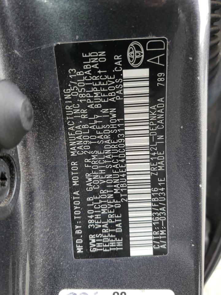 2013 TOYOTA COROLLA