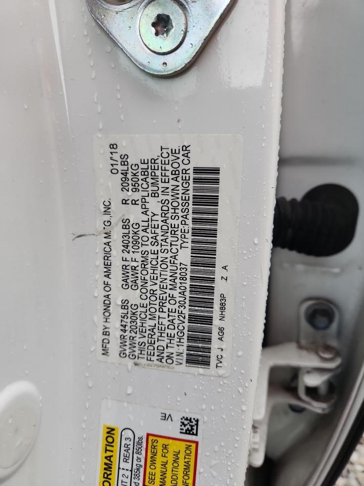 2018 HONDA ACCORD