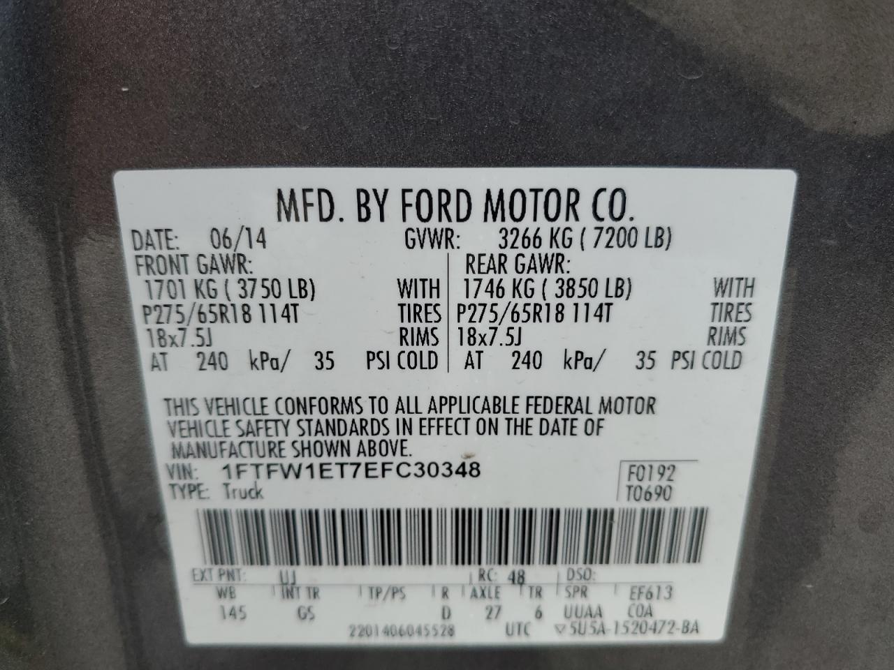 2014 FORD F-150