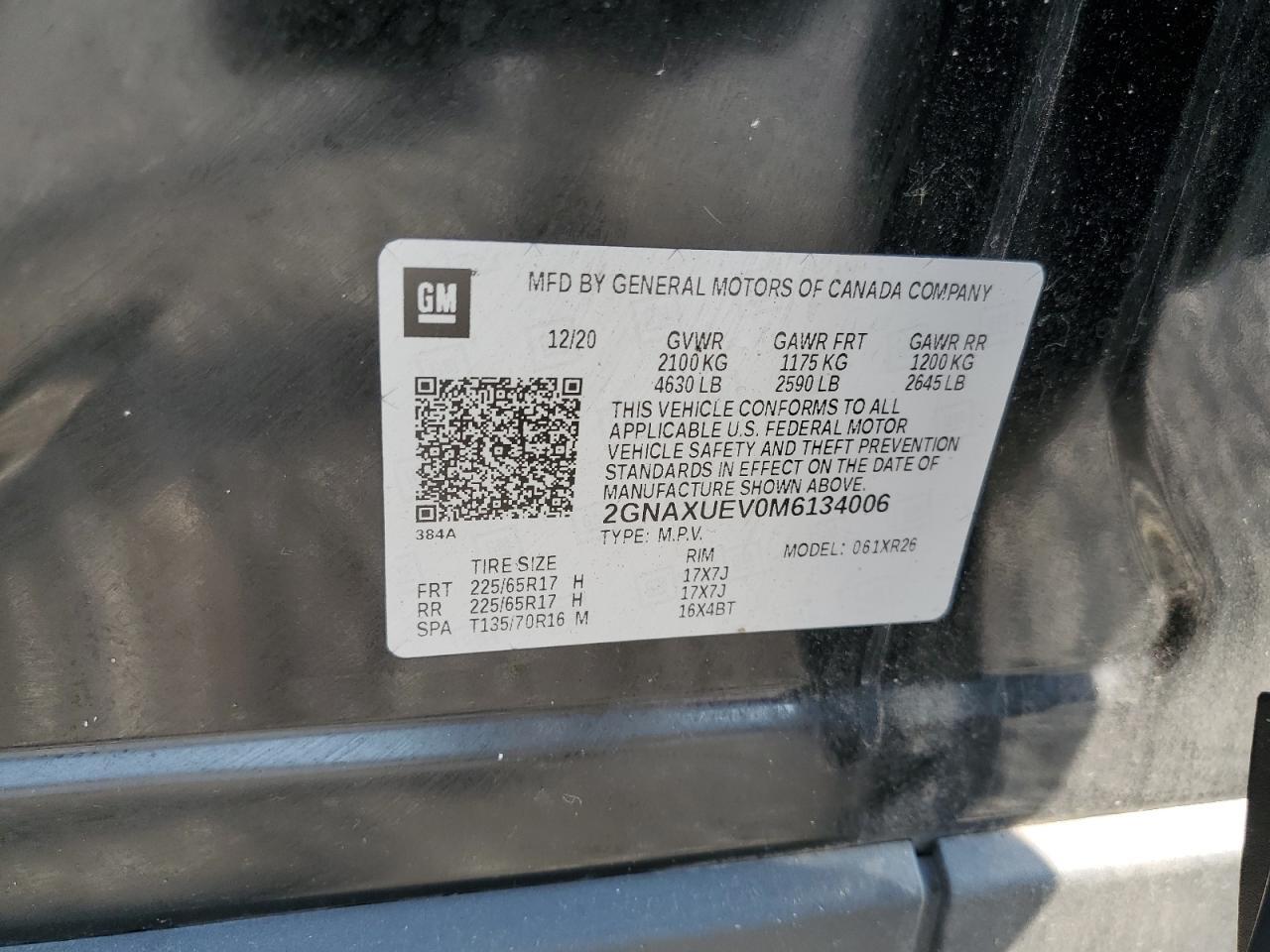 2021 CHEVROLET EQUINOX