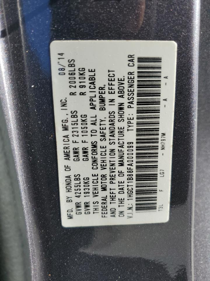 2015 HONDA ACCORD