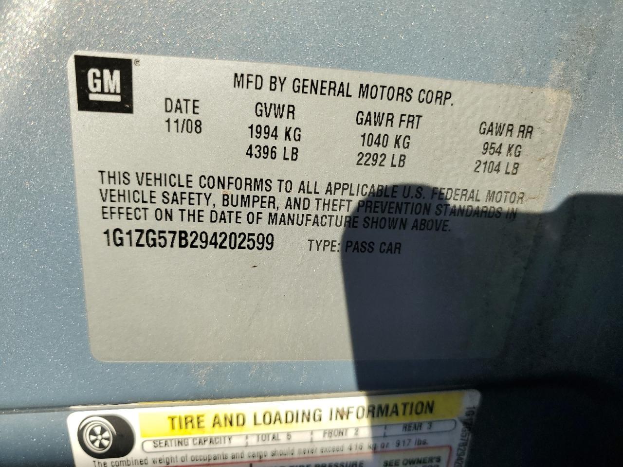 2009 CHEVROLET MALIBU