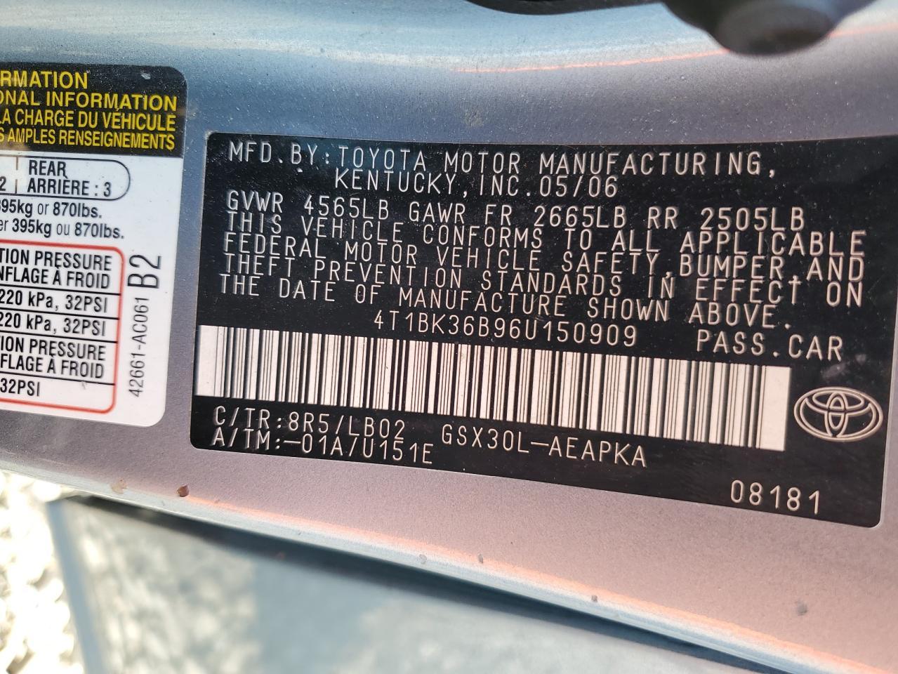 2006 TOYOTA Avalon