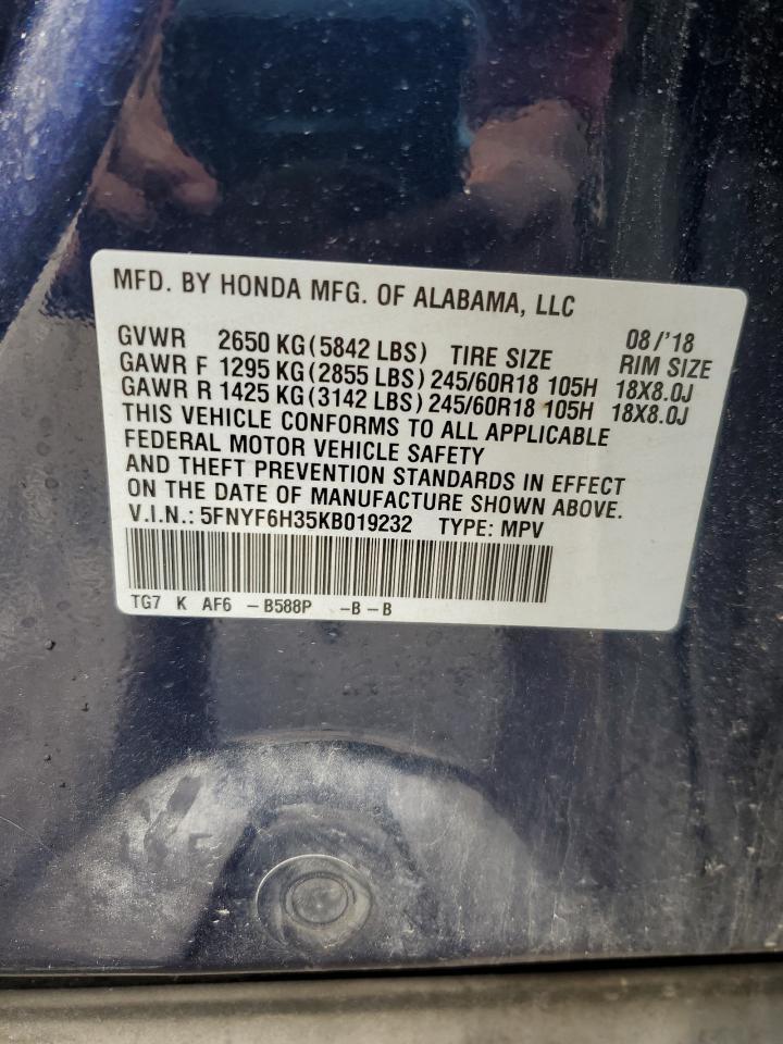 2019 HONDA PILOT