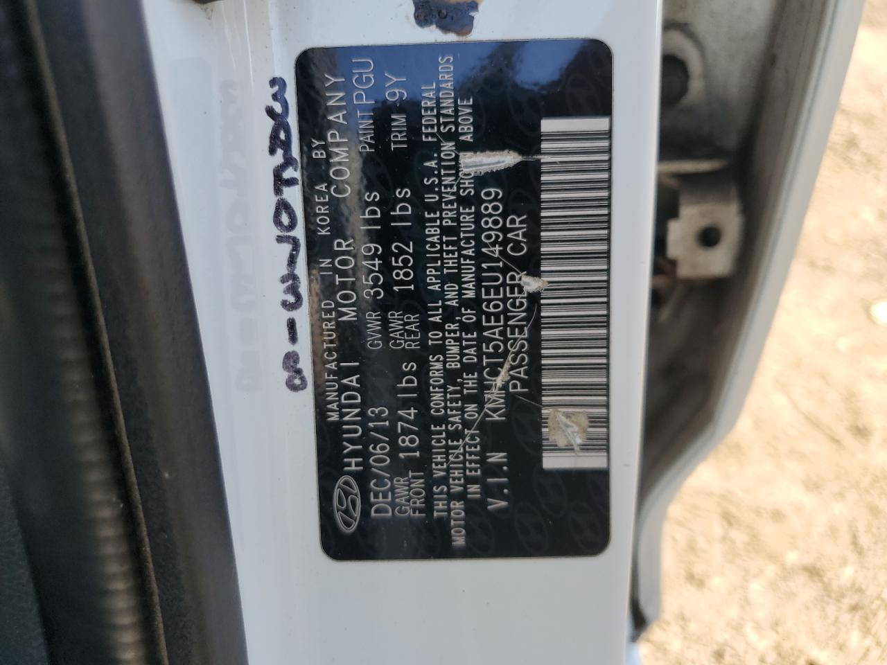 2014 HYUNDAI ACCENT