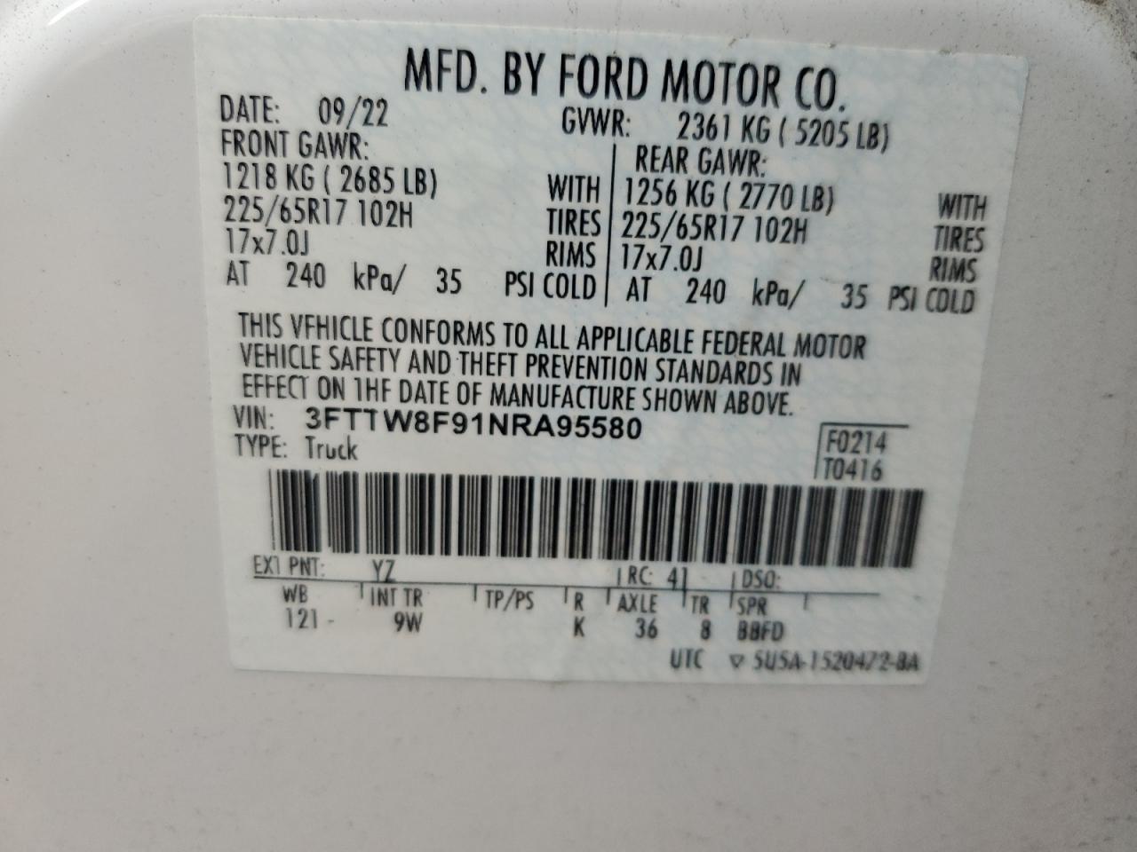 2022 FORD Maverick