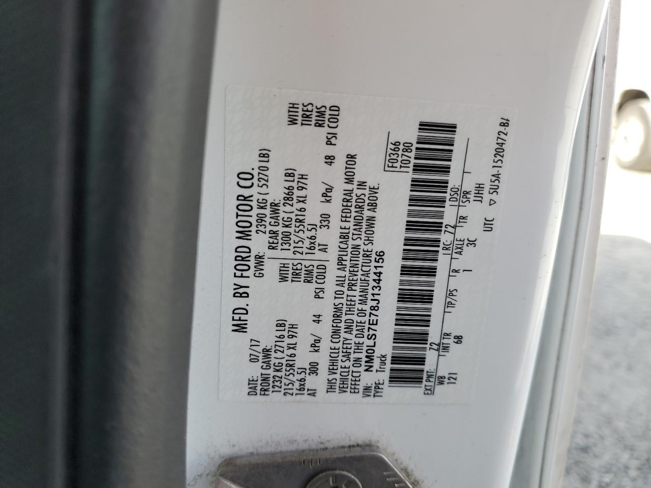 2018 FORD TRANSIT CONNECT