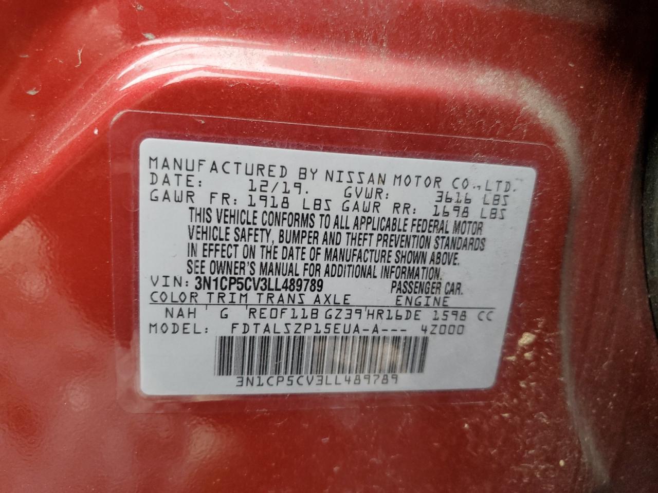 2020 NISSAN KICKS