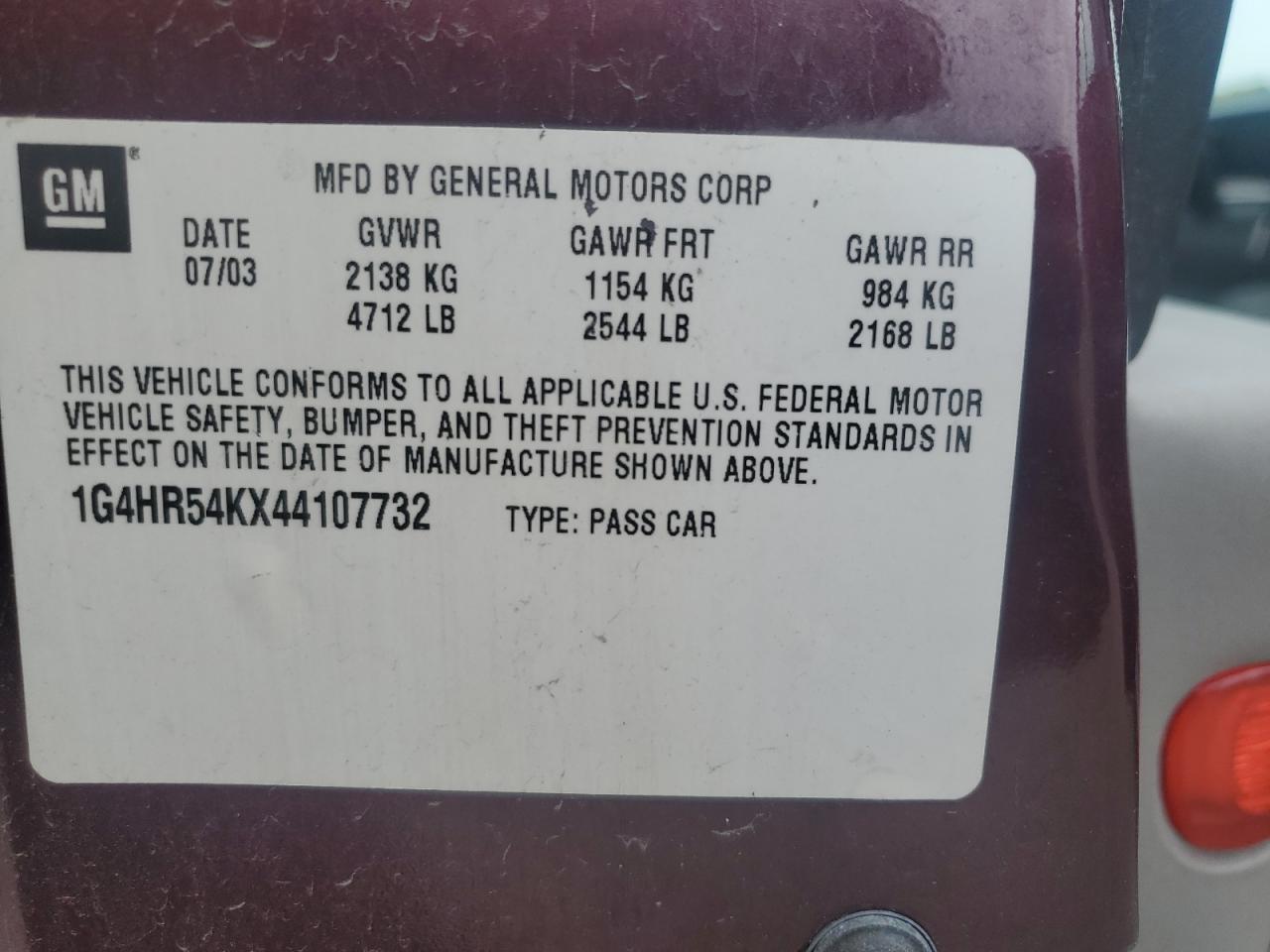 2004 BUICK Lesabre