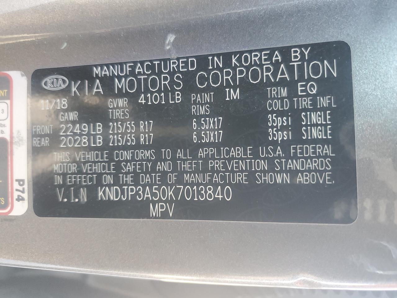 2019 KIA SOUL