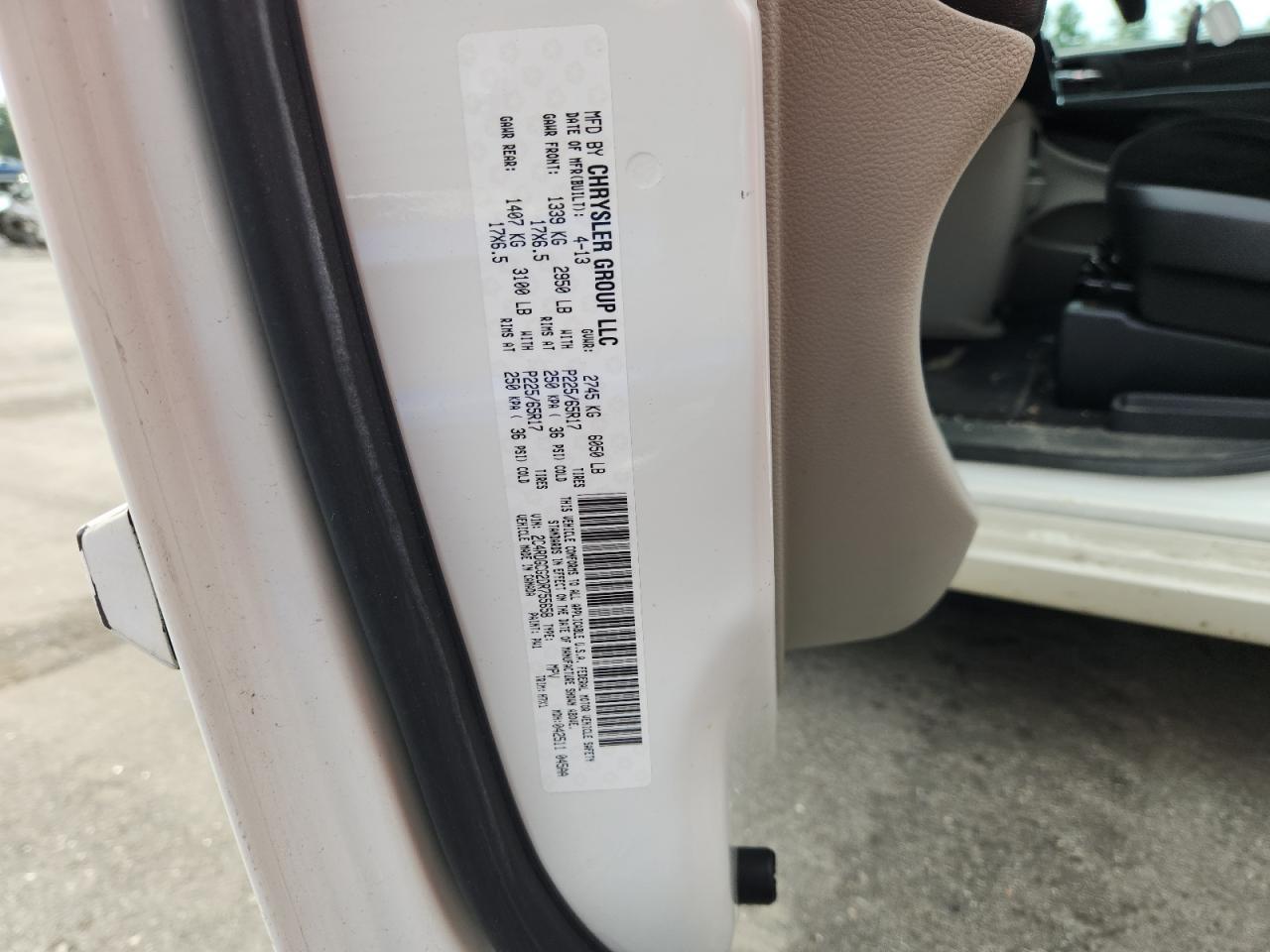 2013 DODGE GRAND CARAVAN