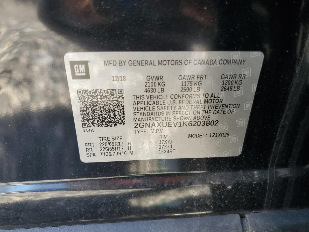 2019 CHEVROLET EQUINOX