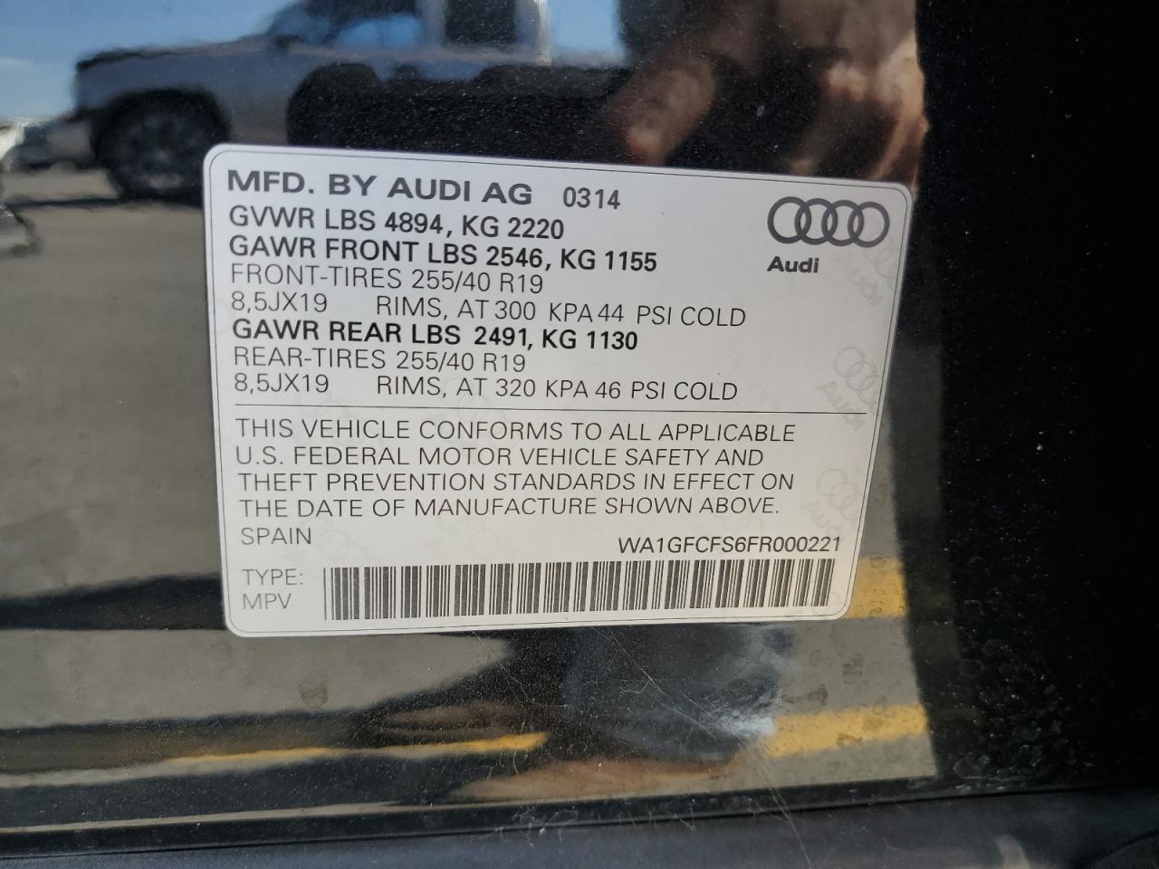 2015 AUDI Q3