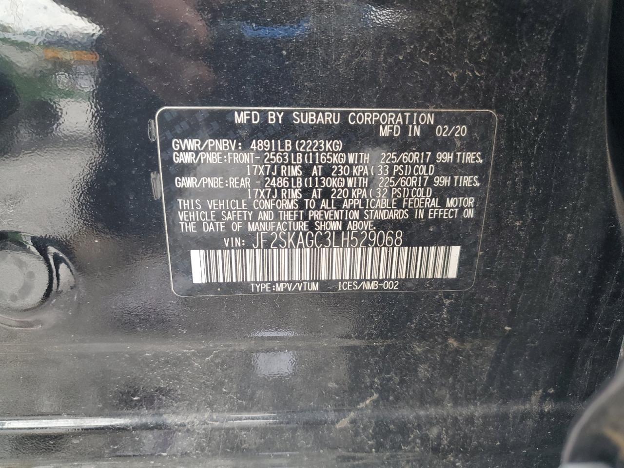 2020 SUBARU FORESTER