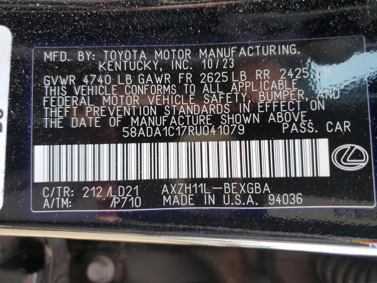 2024 LEXUS Es