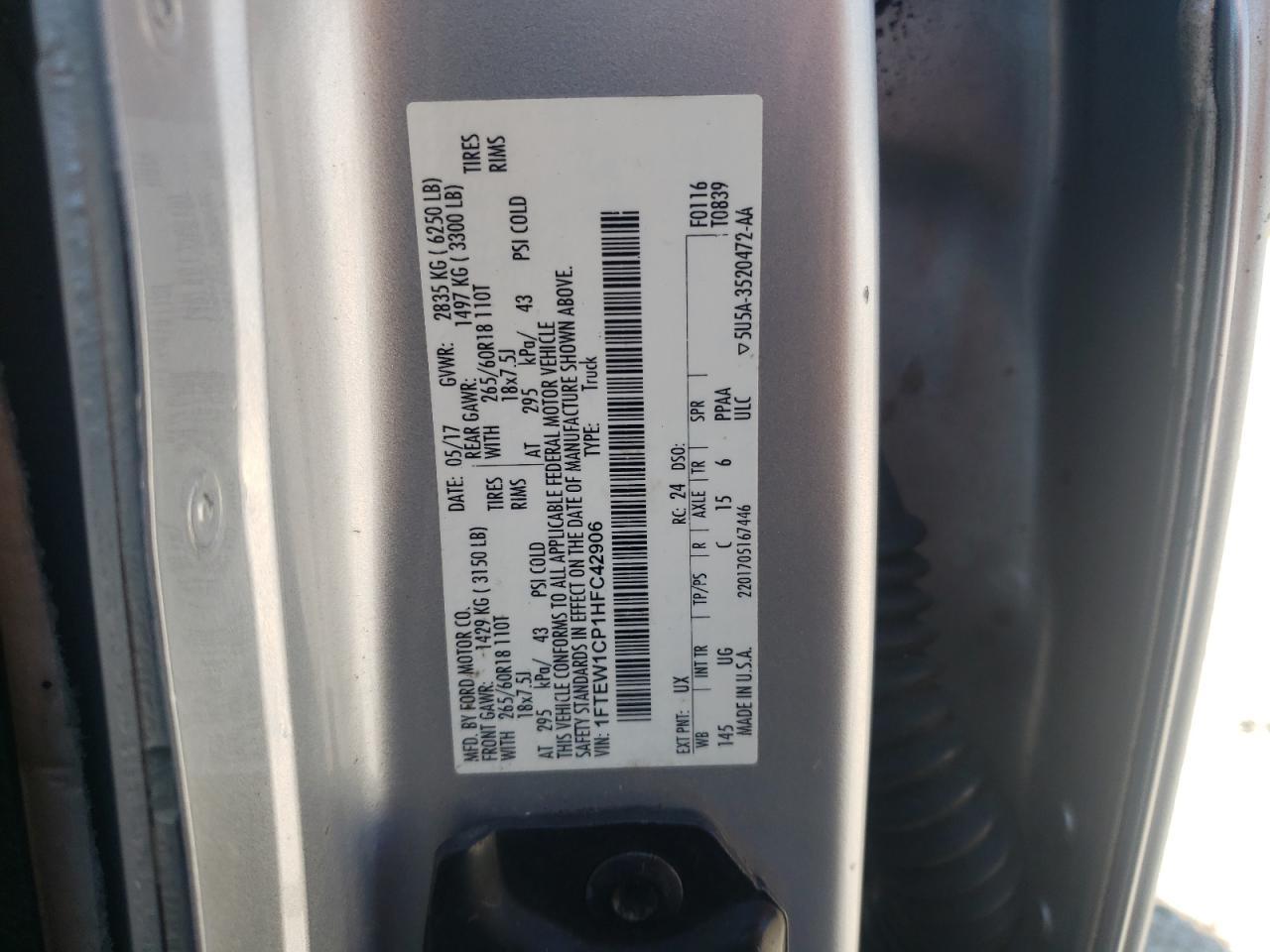 2017 FORD F-150