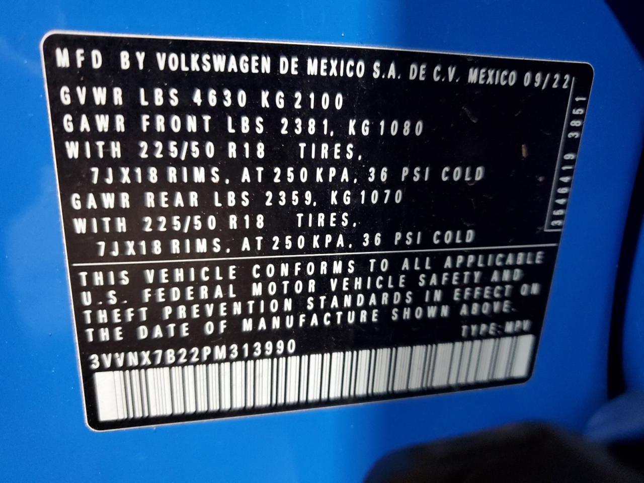 2023 VOLKSWAGEN Taos