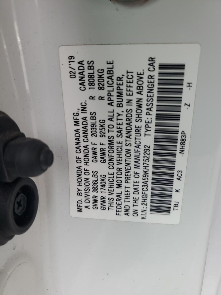 2019 HONDA CIVIC