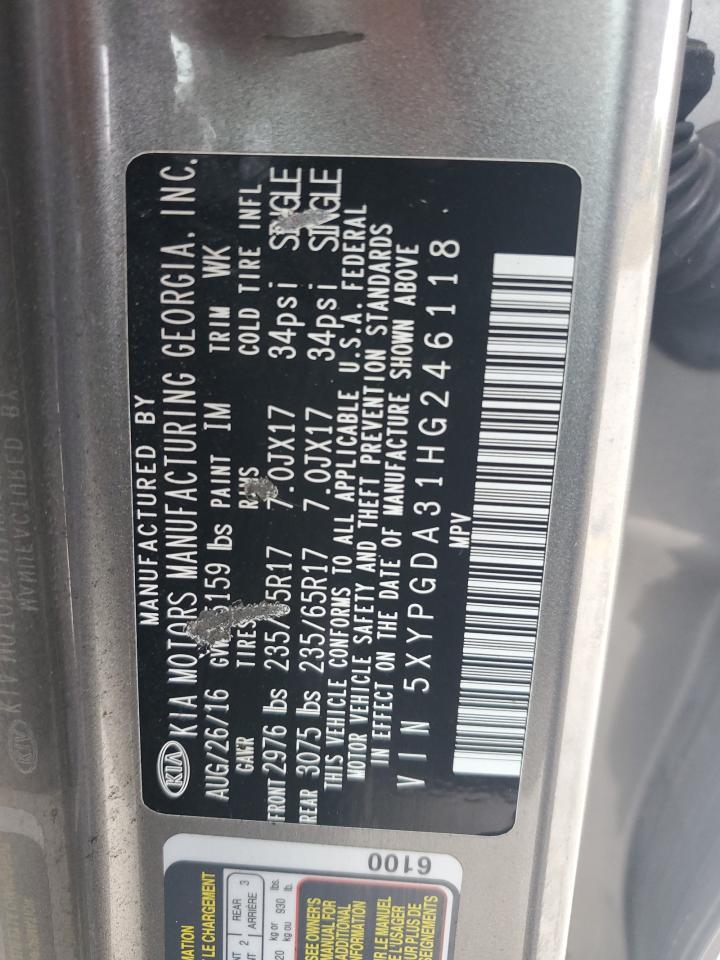 2017 KIA SORENTO