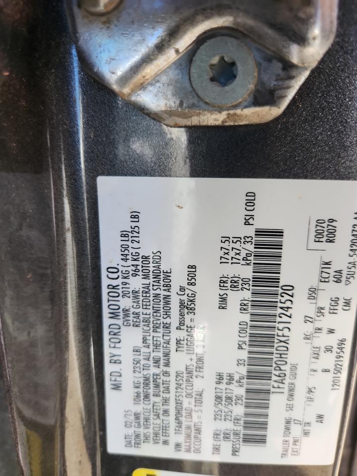 2015 FORD FUSION