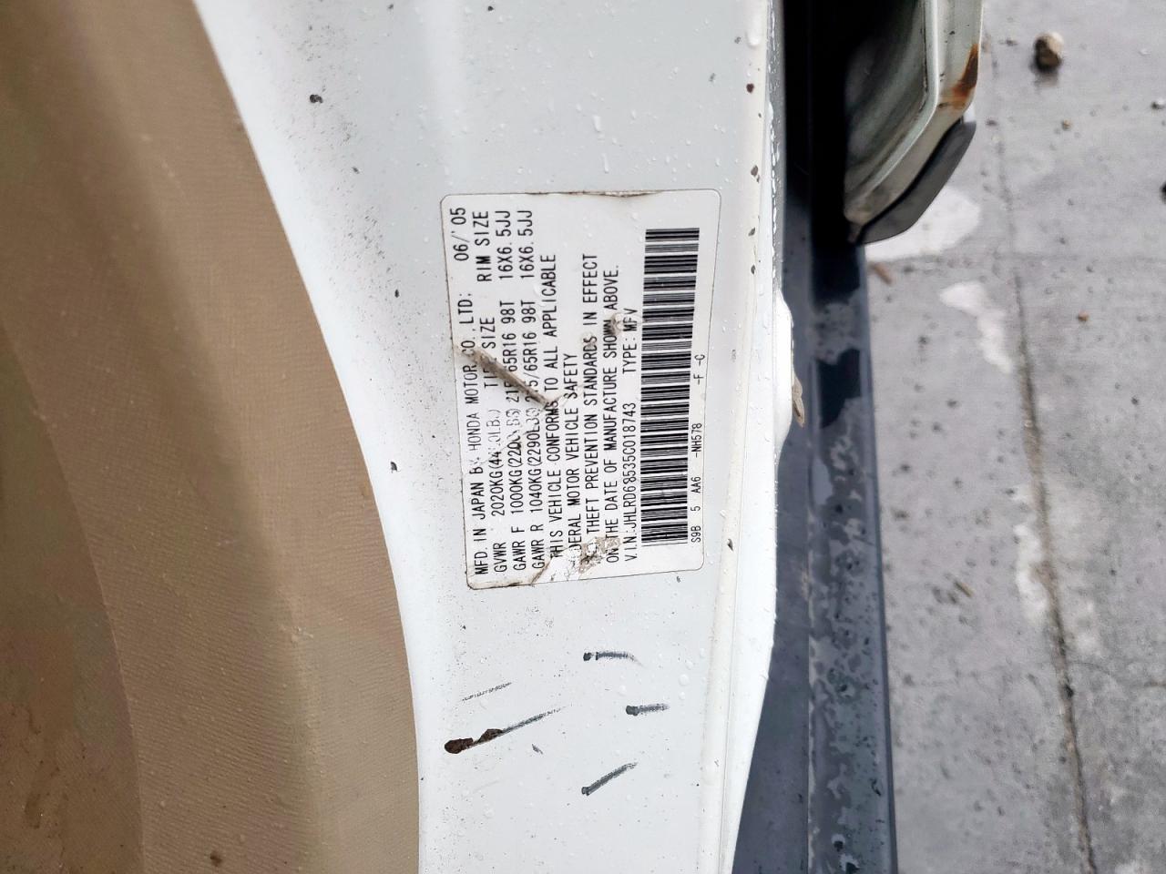 2005 HONDA CR-V