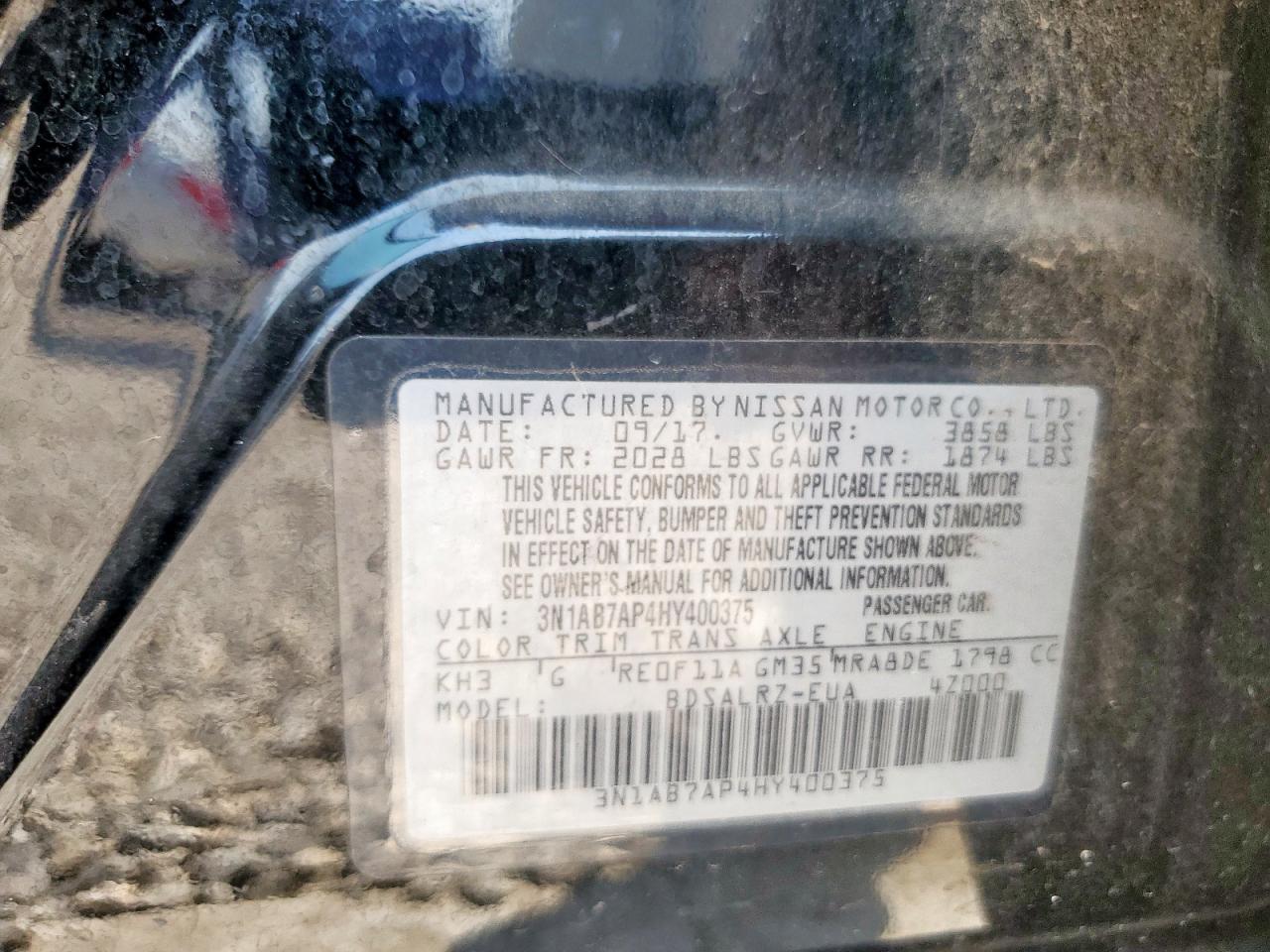 2017 NISSAN SENTRA