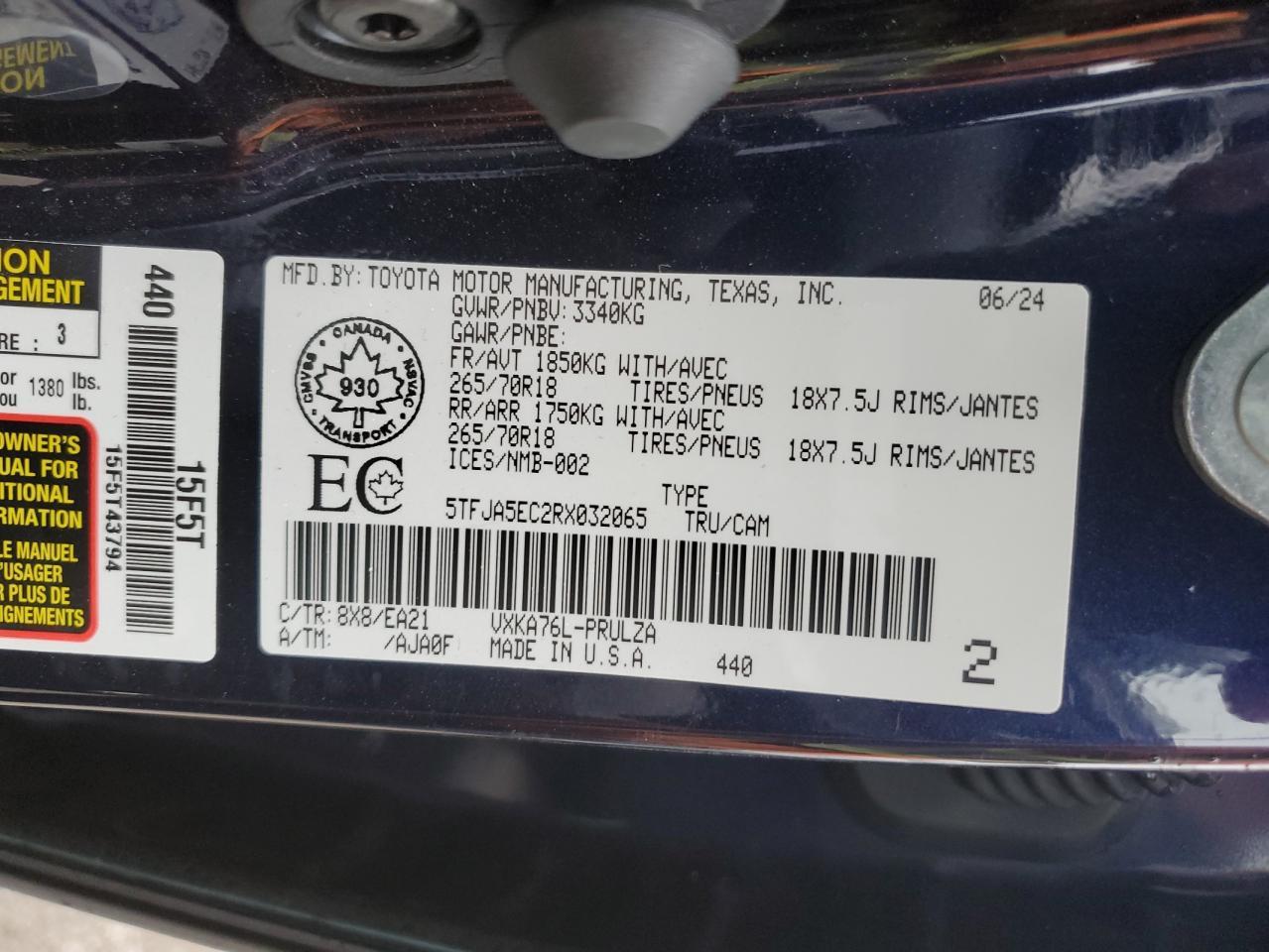 2024 TOYOTA TUNDRA