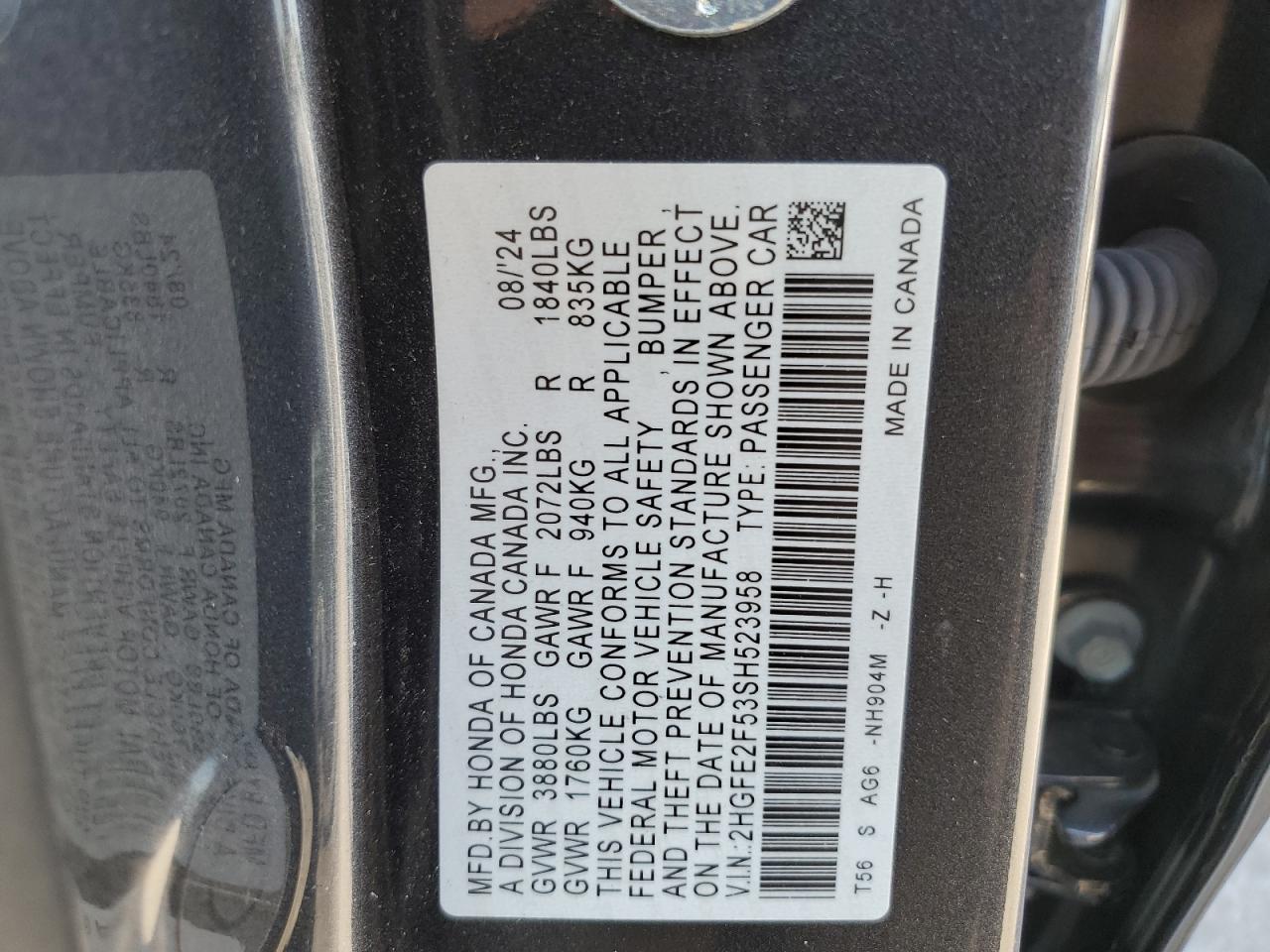 2025 HONDA CIVIC