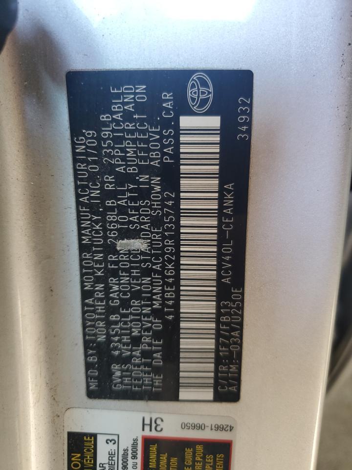 2009 TOYOTA CAMRY