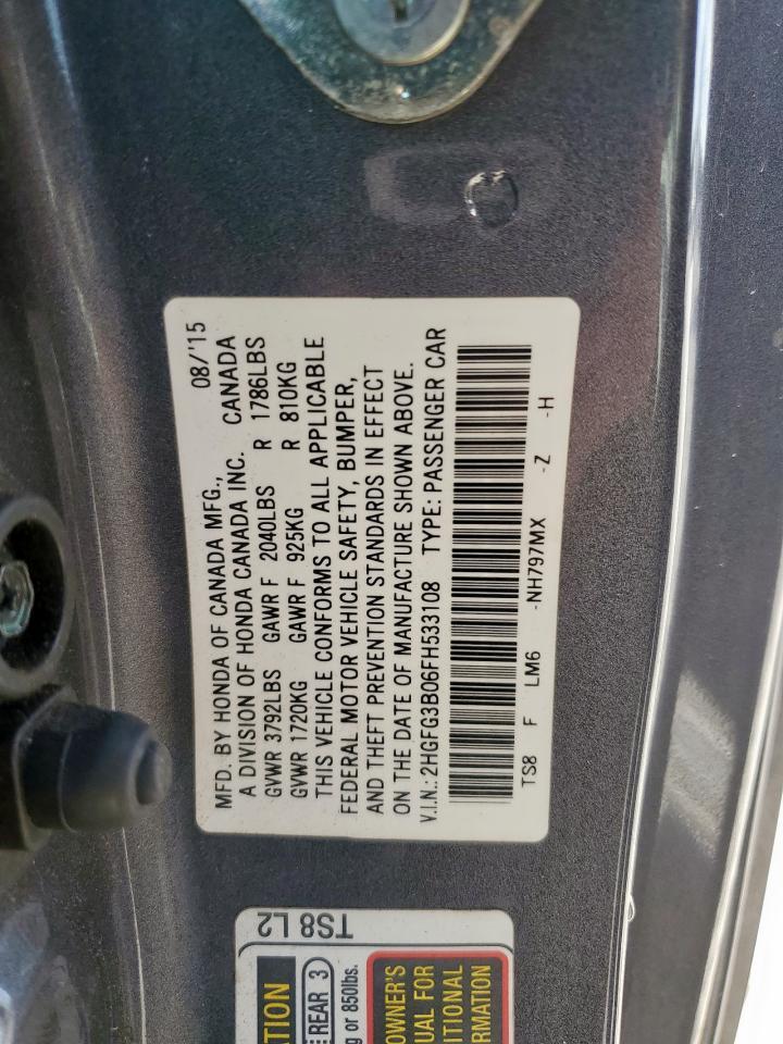 2015 HONDA CIVIC