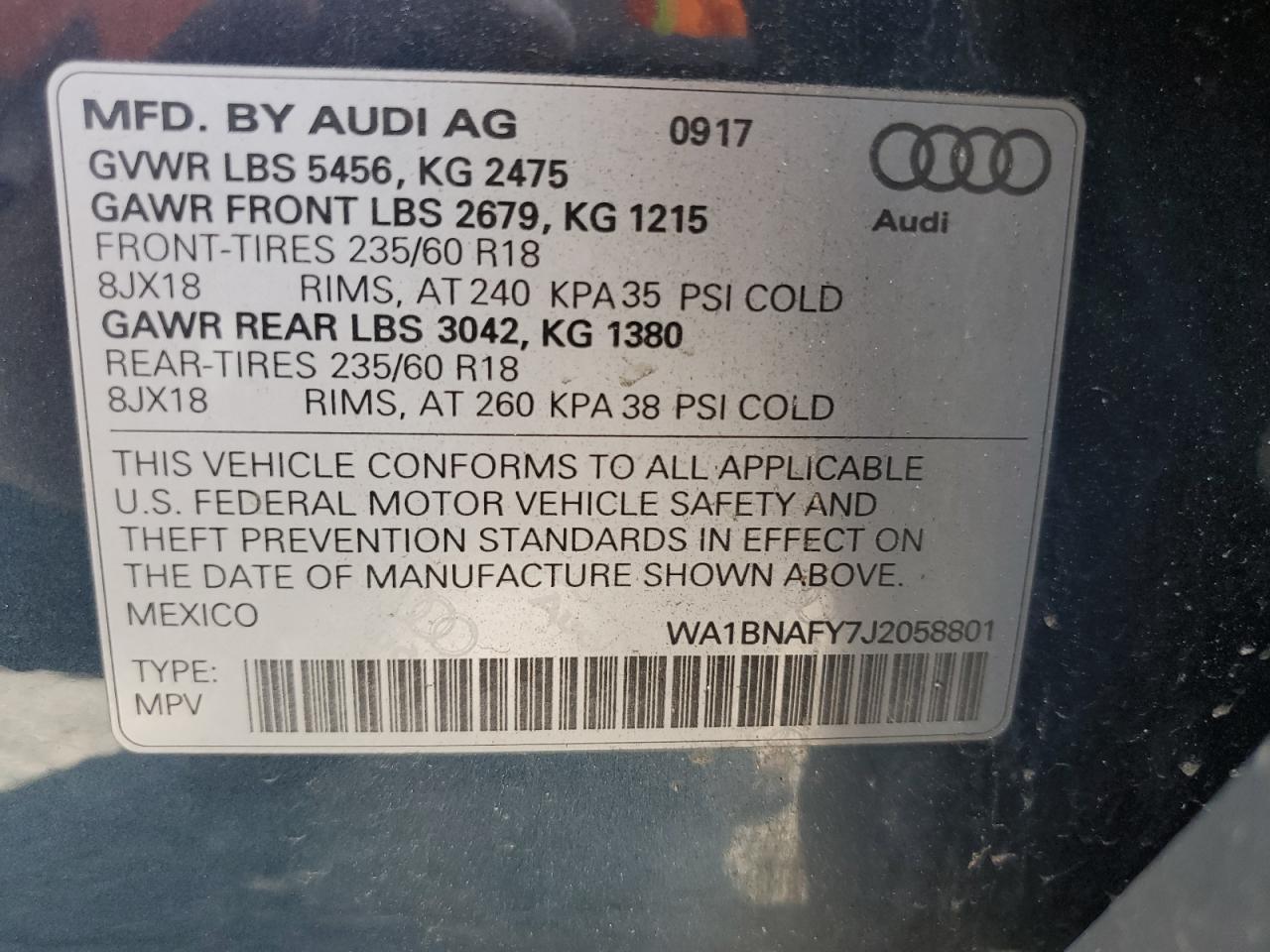 2018 AUDI Q5