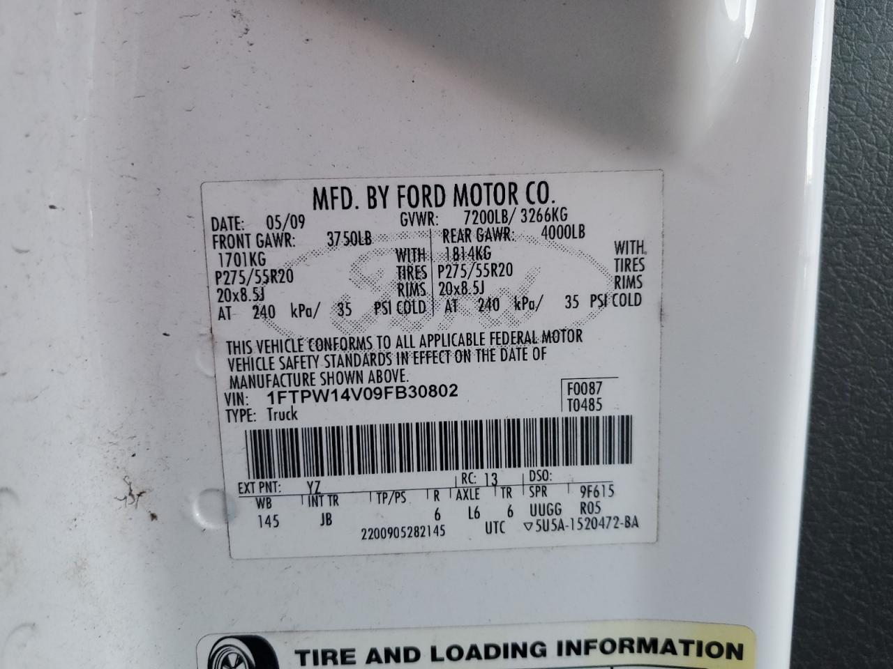 2009 FORD F-150
