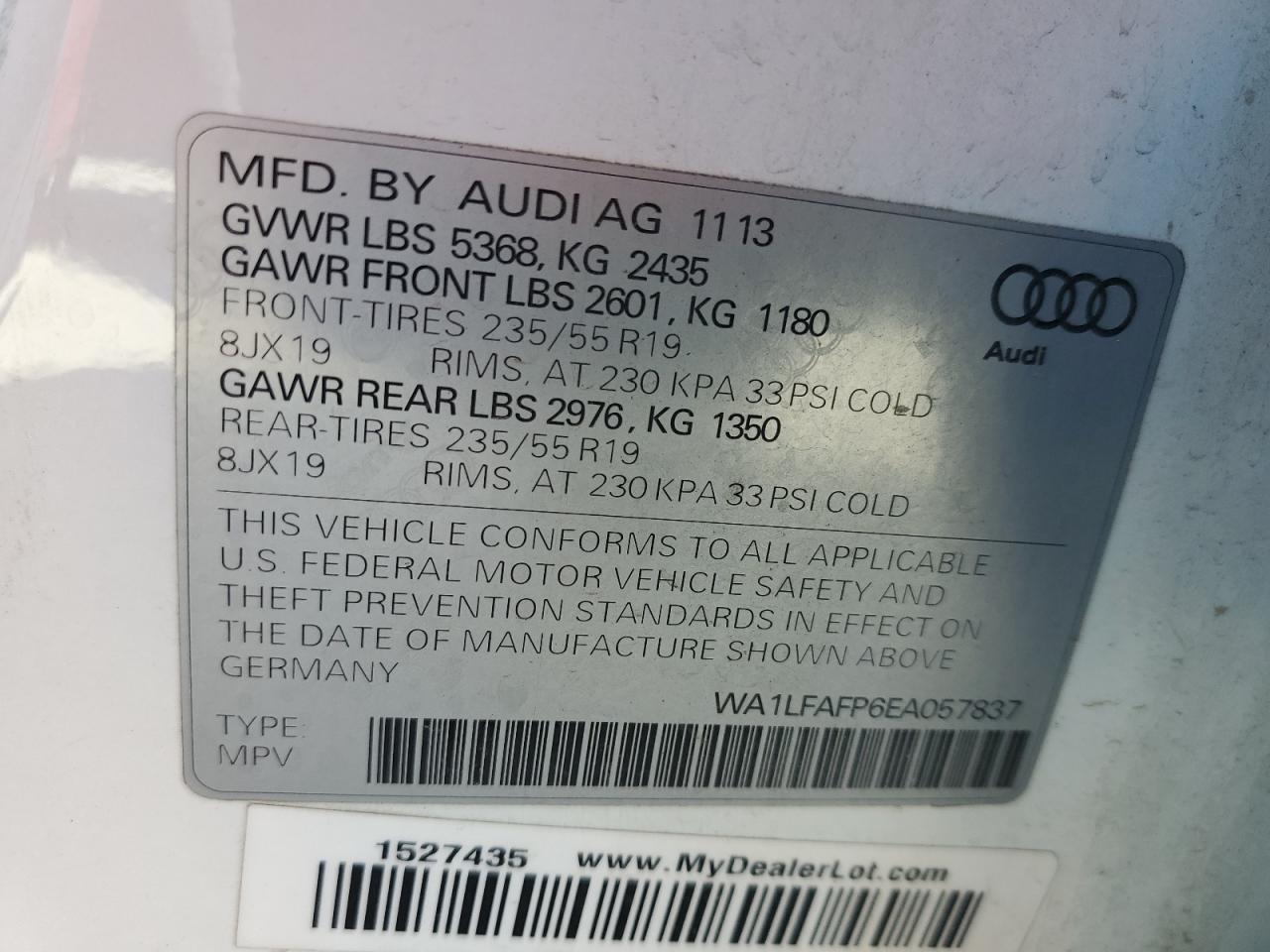 2014 AUDI Q5