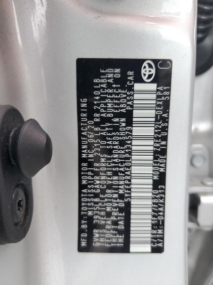 2020 TOYOTA COROLLA