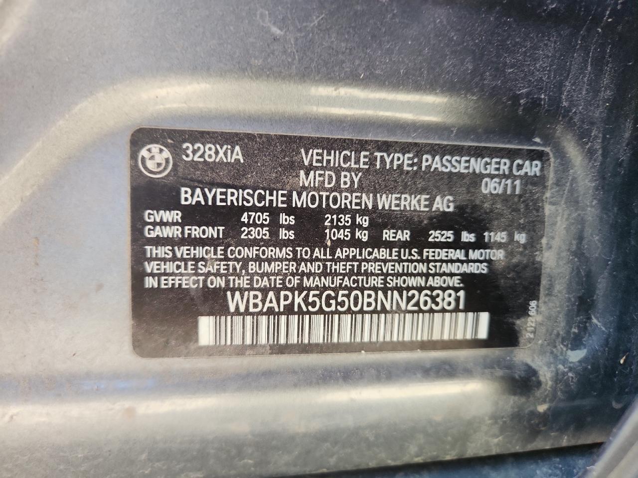 2011 BMW 3 SERIES
