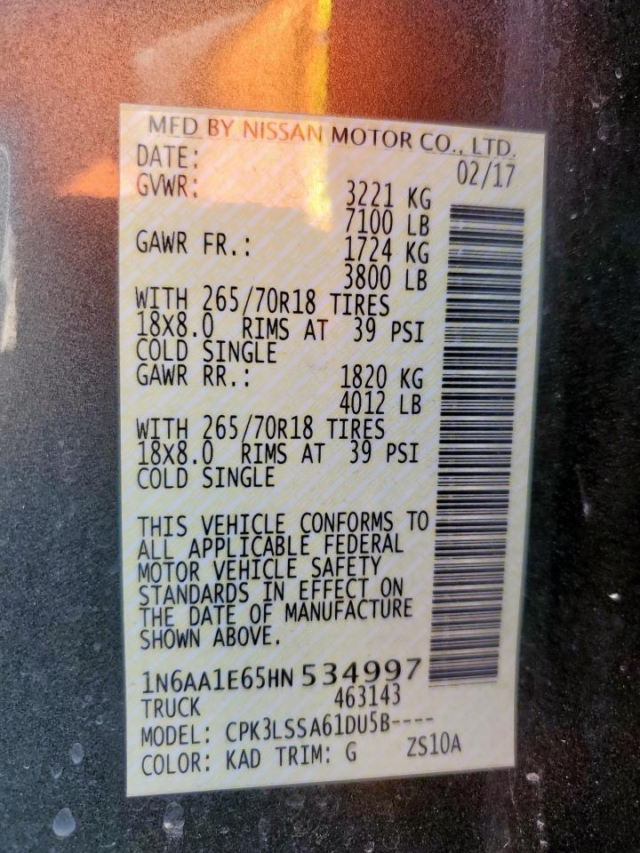 2017 NISSAN Titan